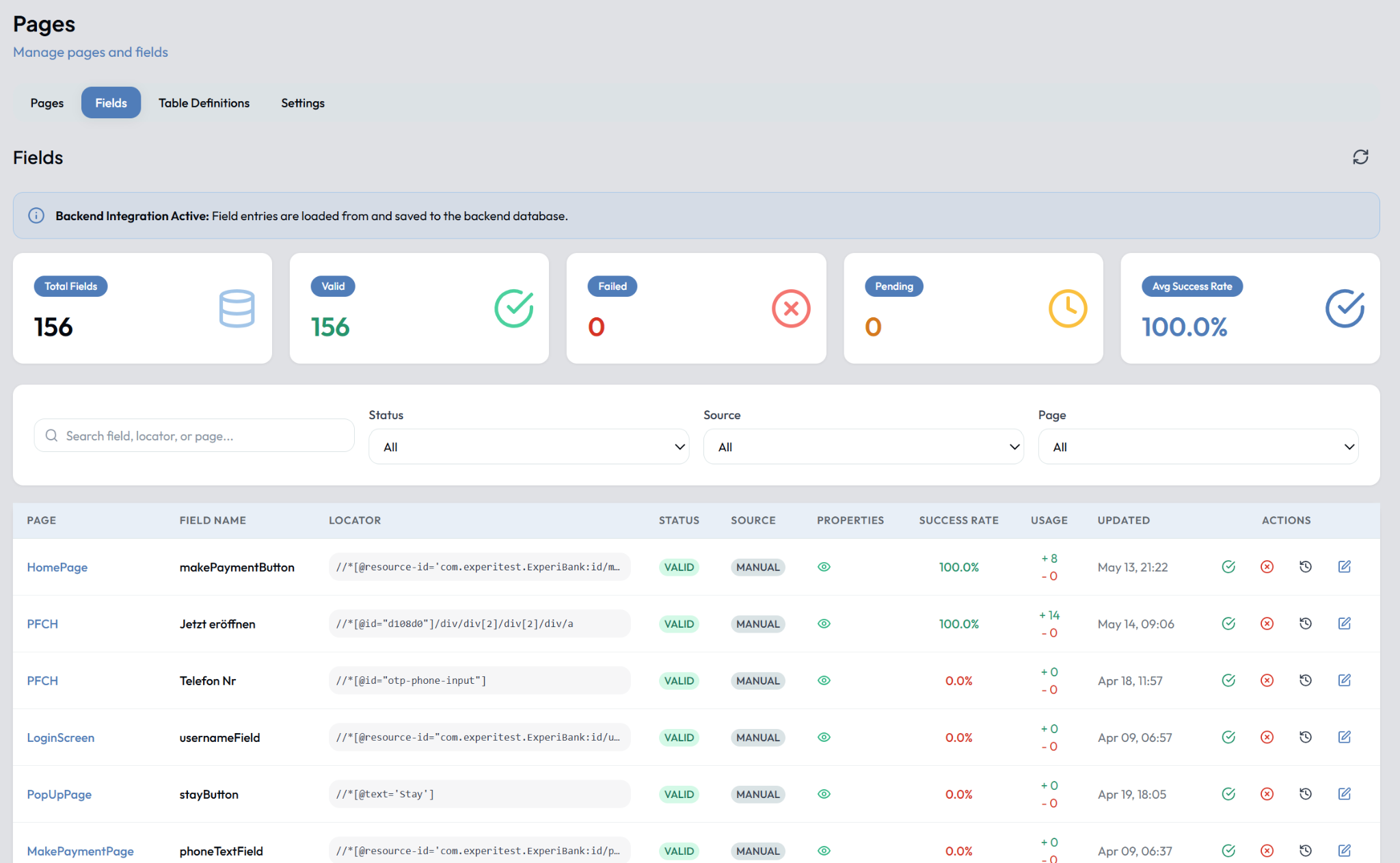 Fields Management overview