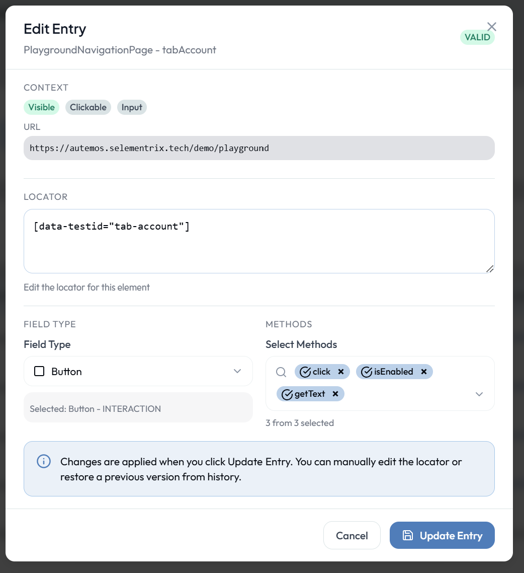 Edit Field properties