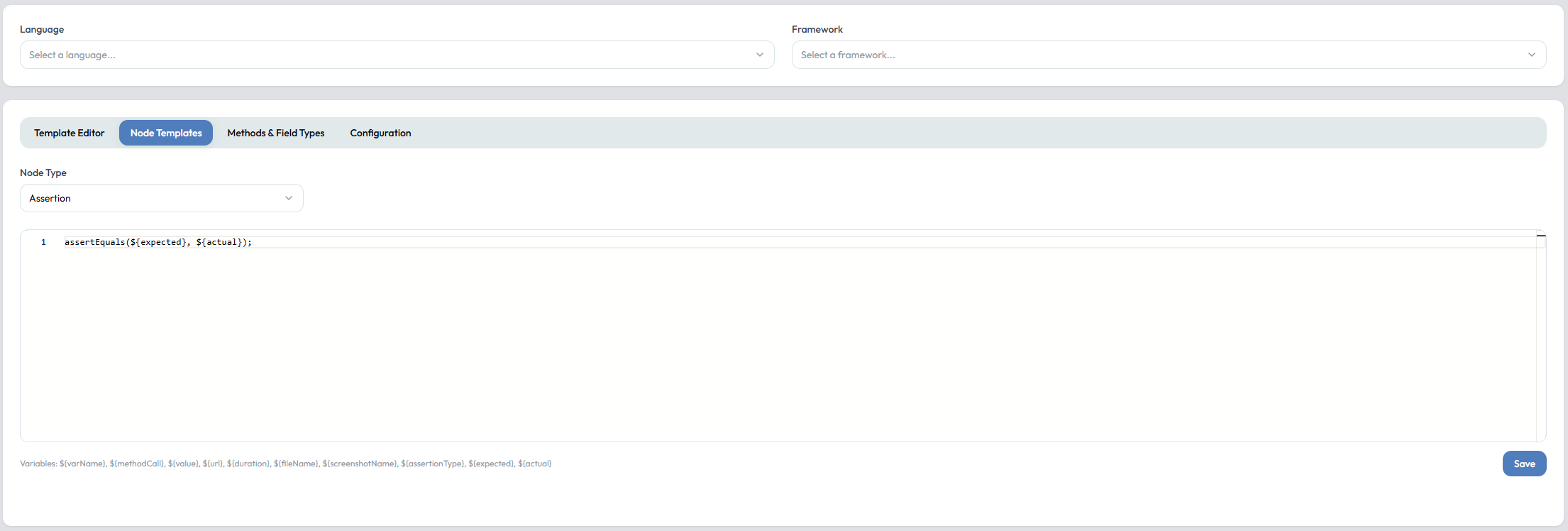 Node Templates