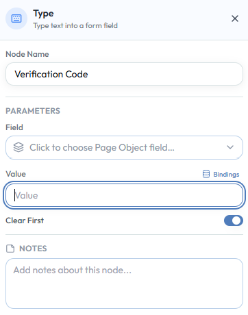 Type configuration