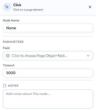 Click configuration