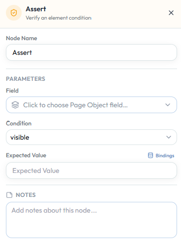 Assert configuration