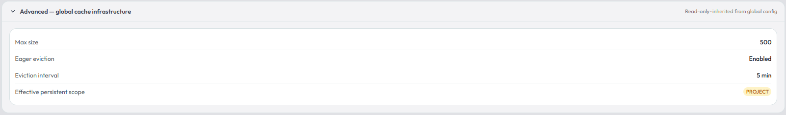 Global Cache Infrastructure